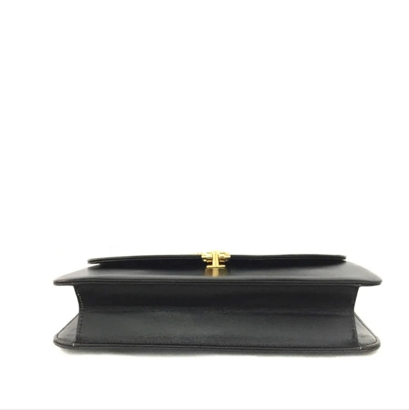 Christian Dior Black Leather Chain Shoulder Bag - Picture 6 of 10